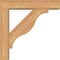 Ekena Millwork Funston Block Smooth Bracket w/ Offset Brace, Western Red Cedar, 5 1/2"W x 24"D x 24"H BKT0604X24X24FST05SWR - alternate 2